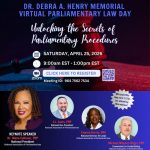Dr. Debra A. Henry Parliamentary Law Day Virtual Workshop 2026