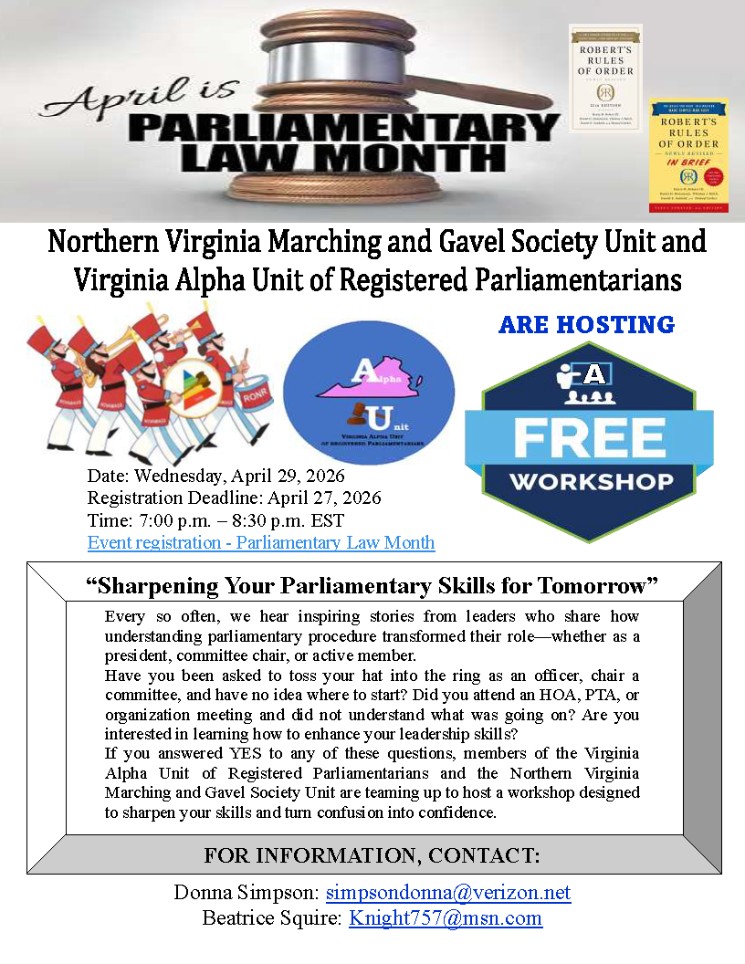 Sharpening Your Parliamentary Skills for Tomorrow